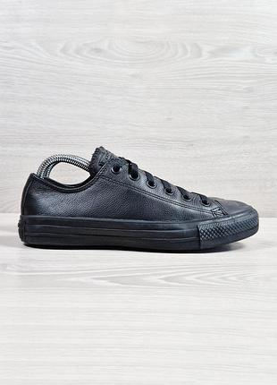 Кожаные женские черные кеды converse all star оригинал, размер 38