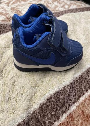 Кросівки дитячі nike сині на липучках 2