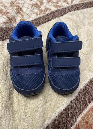 Кросівки дитячі nike сині на липучках