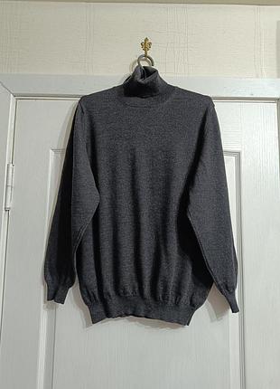 Унисекс. свитер- гольф. шерстяная водолазка гольф frankonia jagd 100% merino wool (made in italy)