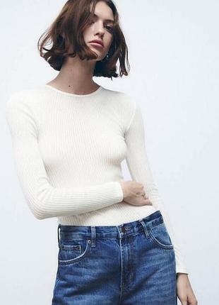 Напівпрозорий білий лонгслів в смужку zara
✨✨✨✨✨✨✨✨✨✨