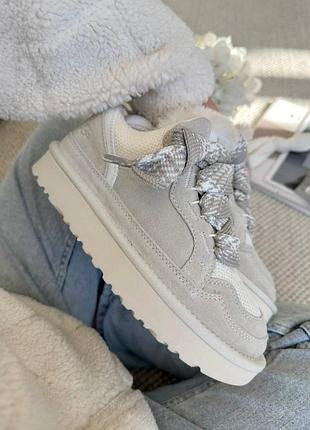 Зимние женские угги ugg lowmel sneaker grey ❄️