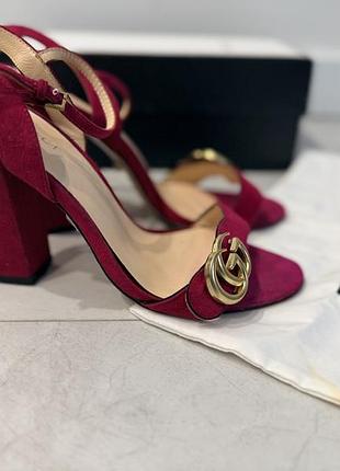 Gucci double g / gg marmont босоніжки, сандалі, туфлі 37 р.(24 см.)
