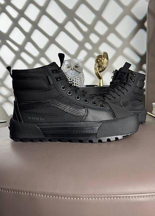 Мужские кроссовки vans sk8-hi mte-3 fur m all black