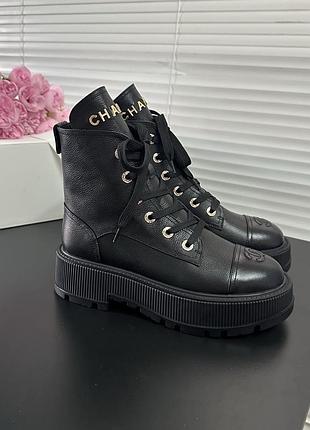 Черевики ботинки жіночі chanel преміальна ручна робота