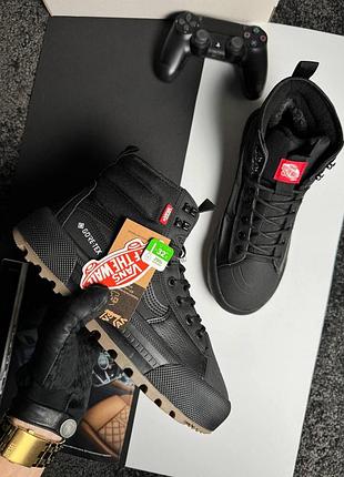 Зимові кросівки vans sk8-hi mte-3  хутро