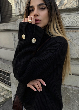 Массивный свитер шерсть h&amp;m wool blend