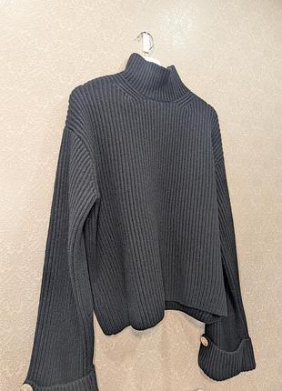 Массивный свитер шерсть h&amp;m wool blend 4