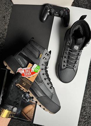 Зимові кросівки vans sk8-hi mte-3  хутро