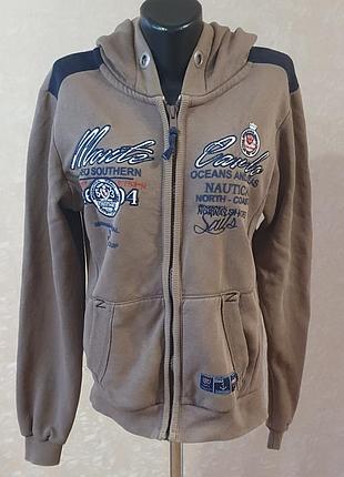 Чоловіче зіп-худі geographical norway у спортивно-морському стилі (розмір l)