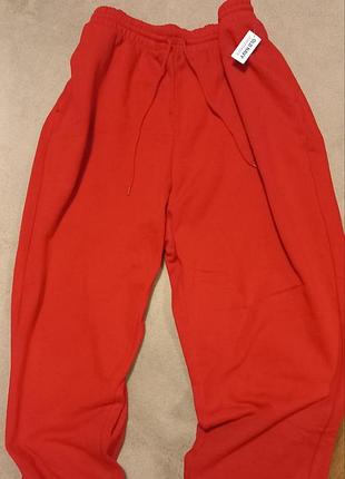 Джогери 3xl яскраво червоні вільні теплі old navy пояс 60см