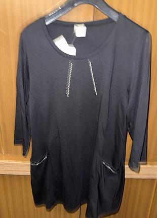 Нова кофта-туніка жіноча розмір l-xl, бавовна/евкаліпт