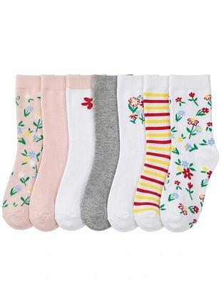 Набір шкарпеток на дівчинку 7 пар 27-30
