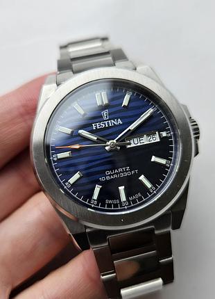 Чоловічий швейцарський годинник festina f20073/3