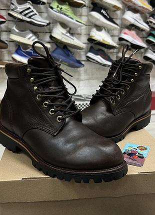 Чоловічі шкіряні черевики l.l.bean x chippewa katahdin американські натуральна шкіра ручної роботи вінтажні демісезонні зимові бу 41 р класичні робочі