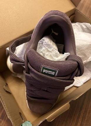 Кросівки puma замшеві фіолетові зі шнурівкою