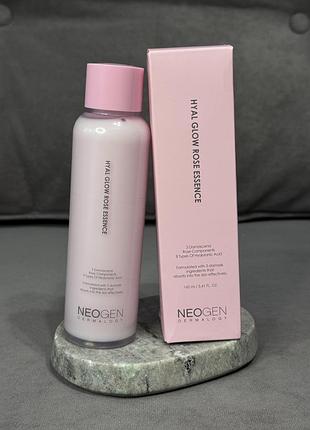Увлажняющая эссенция neogen dermalogy hyal glow rose essence 160 мл