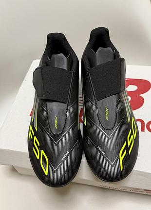 Копочки adidas f50 club fg/mgjunior - чорні,на липучці
