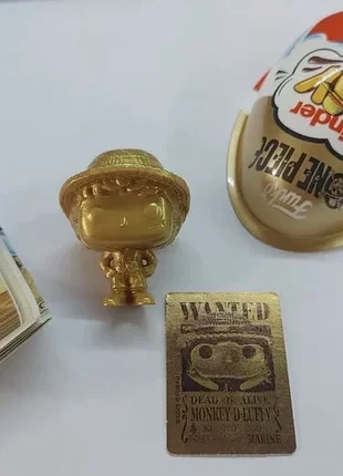 Kinder joy one piece luffy gold vs504 кіндер джой ван піс аніме луффі