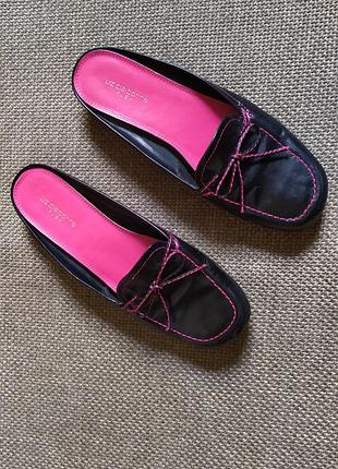 Женские кожаные мюли-лоферы бренда liz  claiborne.