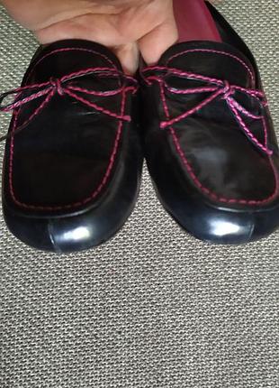 Женские кожаные мюли-лоферы бренда liz  claiborne.