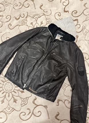 Шкіряна куртка angelo litrico knoxville bike