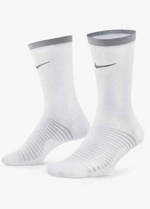Nike spark мужские/унисекс носки белые dri-fit размер 48.5-50.5 da3584-100
