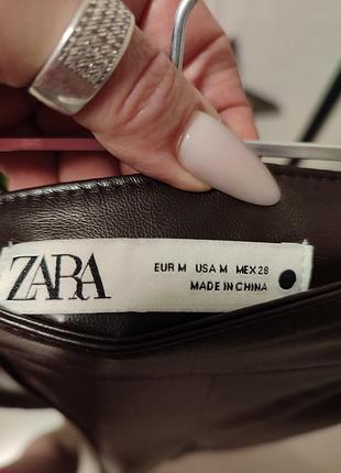 Шкіряні кюлоти zara 6