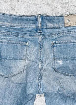 Крутые джинсовые шорты tommy hilfiger  оригинал все лого выбиты на пуговицах10 фото