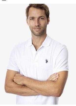 Чоловіче бавовняне поло від бренду u.s. polo assn