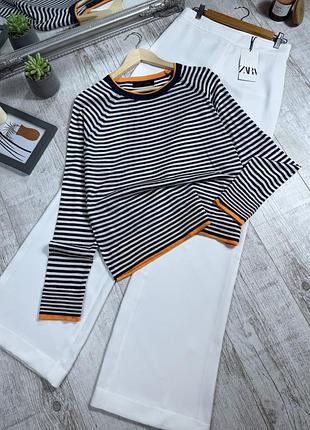 Джемпер в полоску от zara