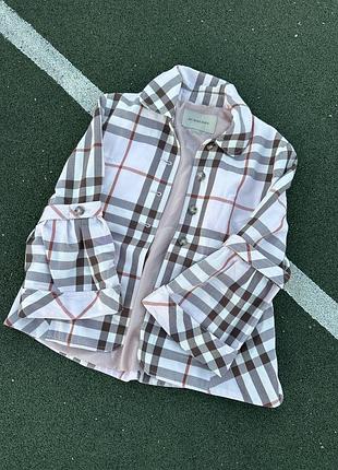 Тренч жіночий burberry у клітинку короткий