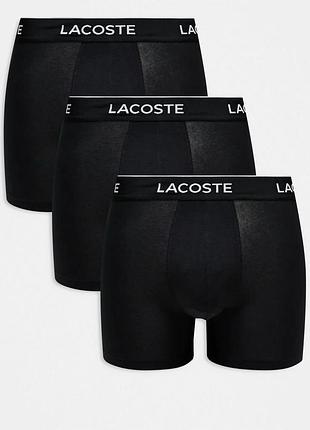 Нижнее белье для мужчин трусы lacoste boxer набор 3 шт размер m,l
