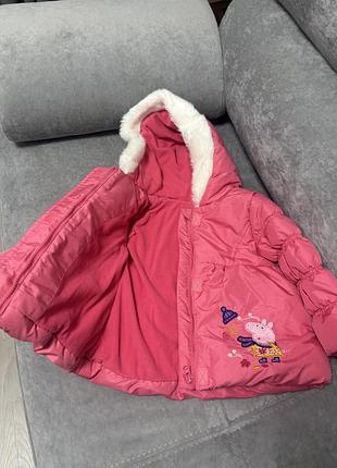 Куртка для дівчинки peppa pig рожева 86 см 4
