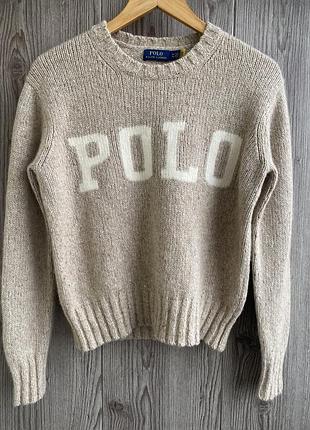Polo ralph lauren оригінал | вовняний светр з кашеміром | polo logo