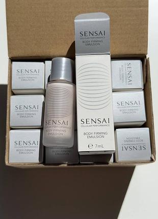 Емульсія для тіла шиї та зони декольте sensai cellular performance body firming emulsion мініатюри по 7мл