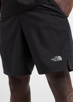 Черные спортивные шорты the north face m 24/7 7in short