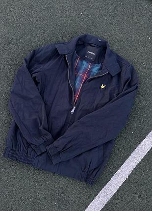 Чоловіча куртка lyle & scott темно-синя демісезонна