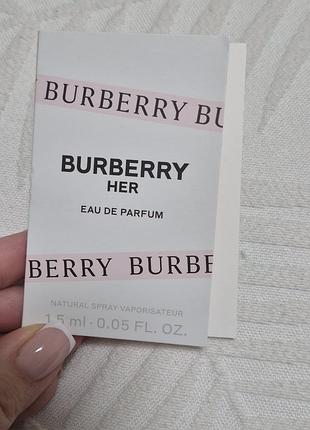 Парфумована вода burberry her 1.5 мл для жінок
