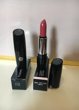 Гелева матова помада для губ mary kay coral captivate
