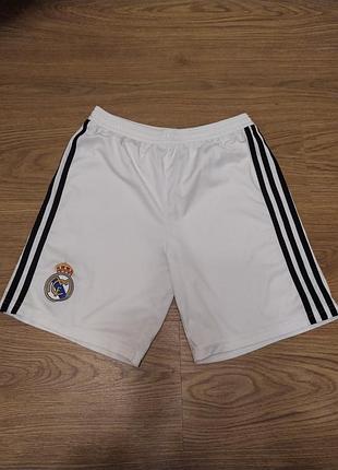 Шорти спортивні для хлопчика adidas real madrid білі 13-14 років