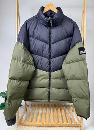 Чоловічий пуховик jack wolfskin down 700 storm lock оригінал outdoor куртка розмір xl-xxl