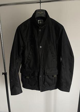 Водовідштовхувальна водонепроникна чоловіча куртка g-star raw doonray blazer weather (темно-коричнева, розмір m)