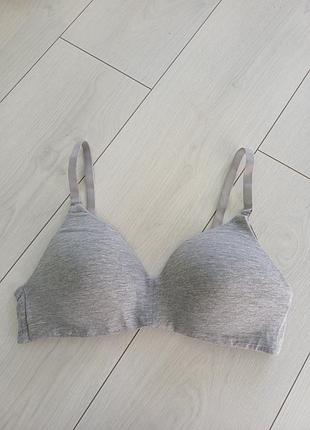 H&amp;m-80в-хлопковый бюстгальтер для кормления-меланж