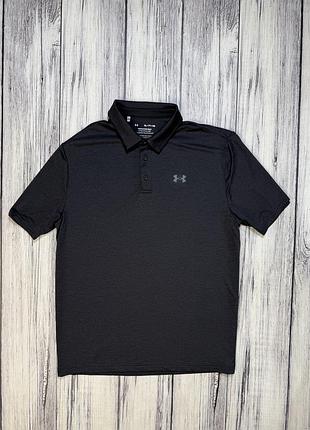 Under armour футболка поло оригинал xl черная спортивная мужская