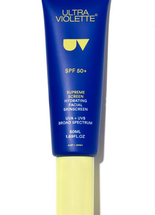Ultra violette supreme screen hydrating facial skinscreen зволожувальний крем spf 50+, 50мл