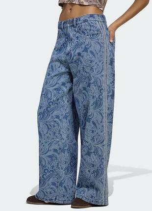 Джинси жіночі adidas liberty london firebird mid rise straight denim pant сині