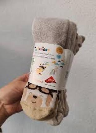 Колготки дитячі amiboo 86-92 см бежеві з малюнком