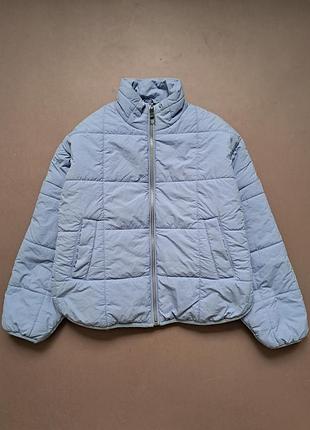 Стеганая куртка светло-голубого цвета с рукавами типа летучая мышь