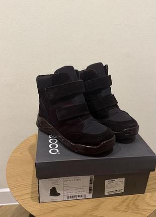 Дитячі черевики ecco urban mini (75478151502) - водонепроникна модель з теплою підкладкою всередині.